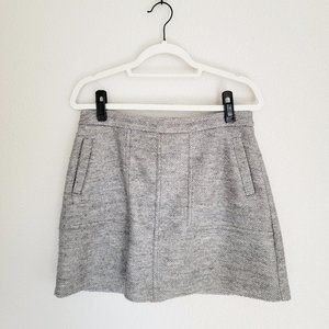Thick Grey Tweed Skirt